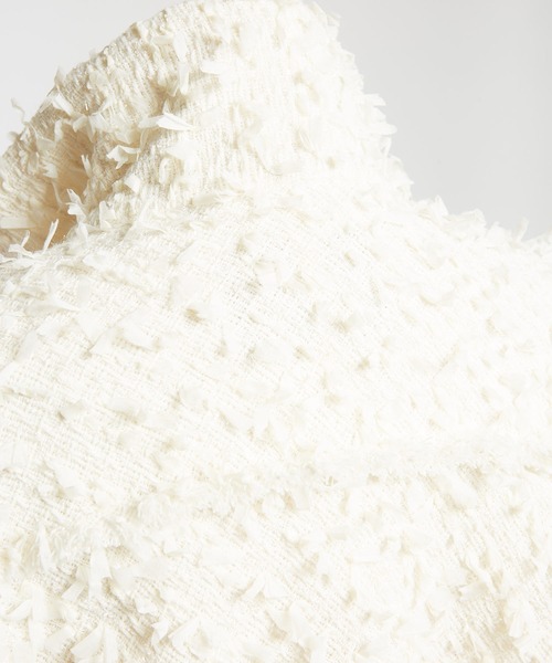 gomme（ゴム）の「ヴィエナツイード　マルチジャケット（ブルゾン・レディース・ブラック/アイボリー・MEDIUM）」の22枚目の写真