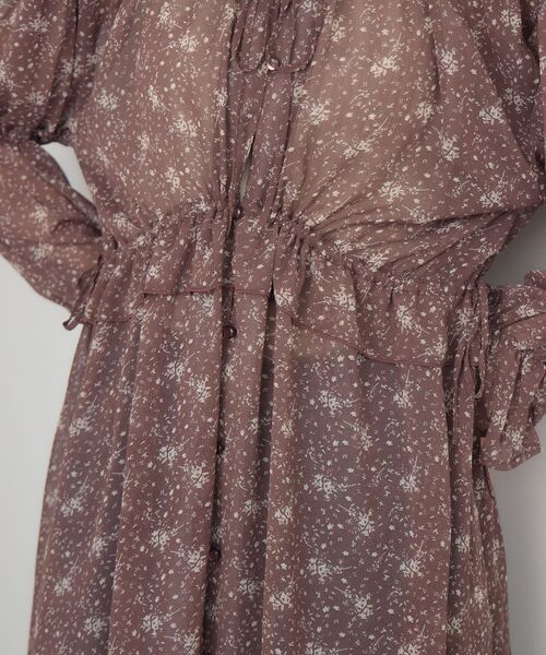 RETRO GIRL（レトロガール）の「花柄シフォンチュニックOP（チュニック・レディース・ブラック/キャメル・FREE）」の20枚目の写真