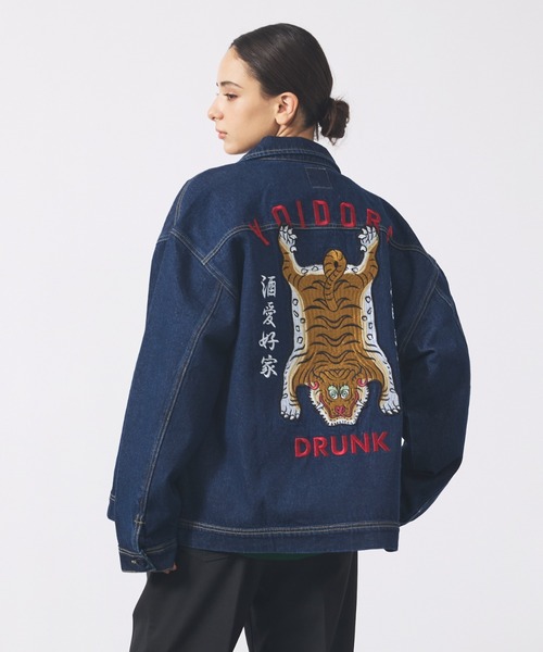 レオナール　デニムジャケット　絹　シルク100％　金ボタン　パーカー レオナール デニムジャケット 絹 シルク100％ 金ボタン パーカー