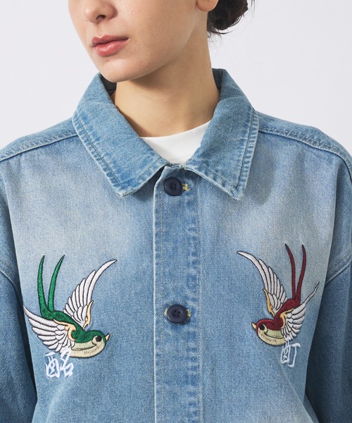 ★プロフ必読★ヨリ　デニムジャケット GZ-GJRKN-0301 メンズ Riders JEAN JACKET -剣道デニム- BLU