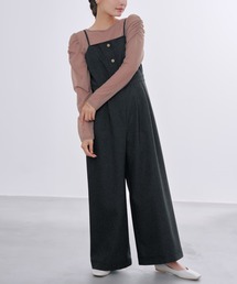 デニムライクキャミサロペット＊COHINA デニムライクキャミサロペット-short & regular | 小柄・低身長