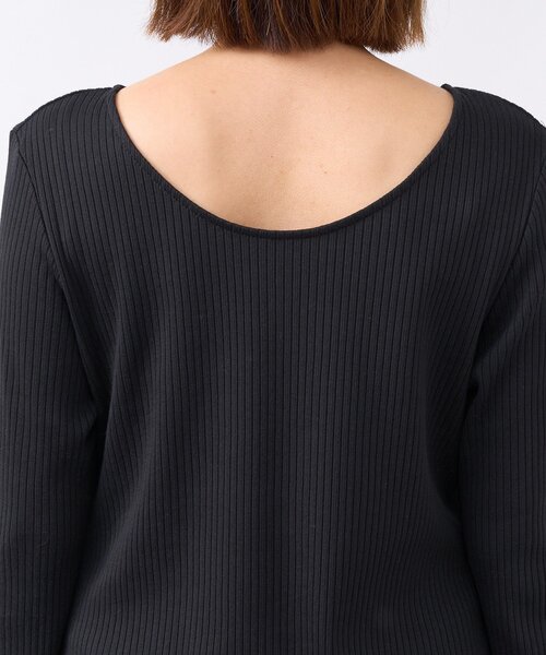 RIVE DROITE（リヴドロワ）の「【全骨格細見え】NEW2WAYロングリブワンピース（ワンピース・レディース・ブラック/ブラウン/グレイッシュベージュ・40/FREE/36）」の20枚目の写真