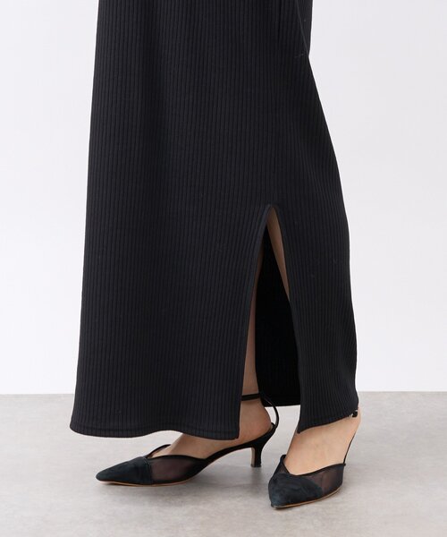 セール】【全骨格細見え】NEW2WAYロングリブワンピース（ワンピース