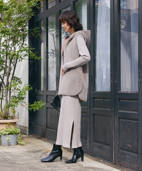 セール】【全骨格細見え】NEW2WAYロングリブワンピース（ワンピース