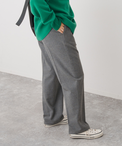 Spick & Span（スピックアンドスパン）の「《手洗い可》起毛タックテーパードパンツ（スラックス・レディース・その他9/ブラック/グレー/ホワイト系その他・40/34/36/38）」の10枚目の写真