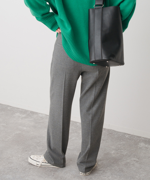 Spick & Span（スピックアンドスパン）の「《手洗い可》起毛タックテーパードパンツ（スラックス・レディース・その他9/ブラック/グレー/ホワイト系その他・40/34/36/38）」の11枚目の写真