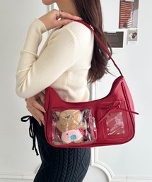 wears（ウェアーズ）の「クリアポケット付き PU推し活痛バッグ（ハンドバッグ）」