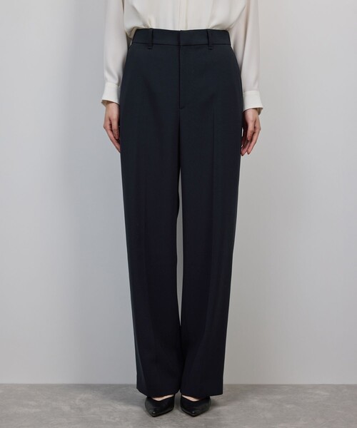ROPE'(ロペ)の「トリアセダブルクロス ストレートワイドパンツ/イージーケア・セットアップ対応・25AW(その他パンツ・レディース・ネイビー・38/36/40)」の6枚目の写真