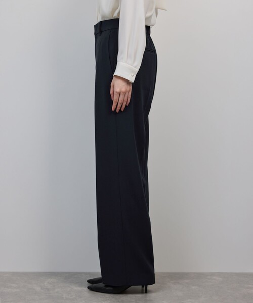 ROPE'(ロペ)の「トリアセダブルクロス ストレートワイドパンツ/イージーケア・セットアップ対応・25AW(その他パンツ・レディース・ネイビー・38/36/40)」の7枚目の写真