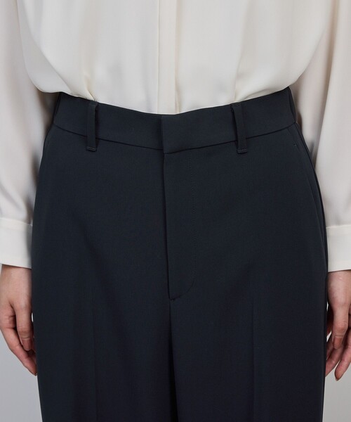 ROPE'(ロペ)の「トリアセダブルクロス ストレートワイドパンツ/イージーケア・セットアップ対応・25AW(その他パンツ・レディース・ネイビー・38/36/40)」の10枚目の写真