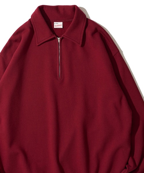 Healthknit】Classic Sweat Half Zip L/S / 襟付きハーフジップ