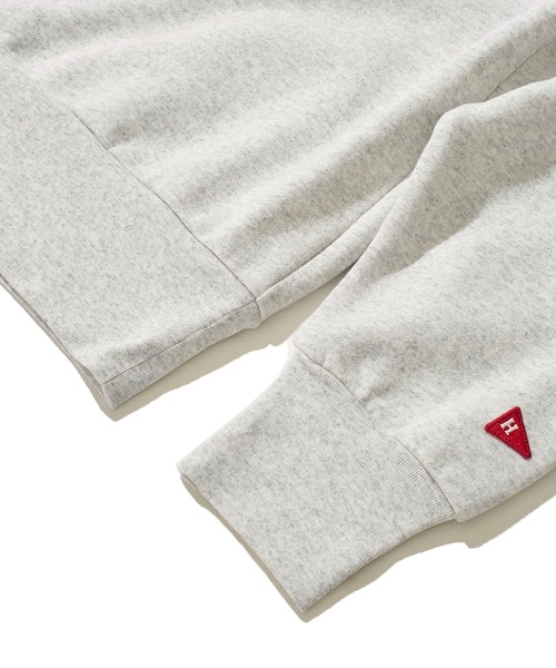 Healthknit(ヘルスニット)の「【Healthknit】Classic Sweat Half Zip L/S / 襟付きハーフジップスウェット(スウェット・メンズ・グレー/チャコールグレー/サンドベージュ/ネイビー/マルーン・MEDIUM/LARGE/X-LARGE)」の18枚目の写真