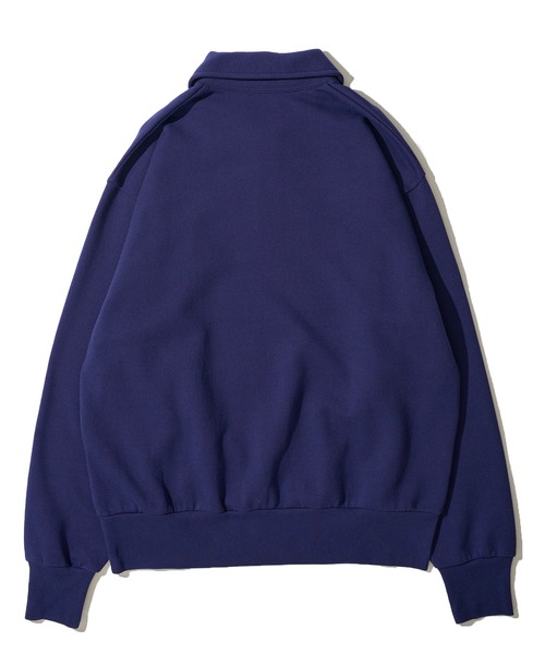 Healthknit(ヘルスニット)の「【Healthknit】Classic Sweat Half Zip L/S / 襟付きハーフジップスウェット(スウェット・メンズ・グレー/チャコールグレー/サンドベージュ/ネイビー/マルーン・MEDIUM/LARGE/X-LARGE)」の13枚目の写真