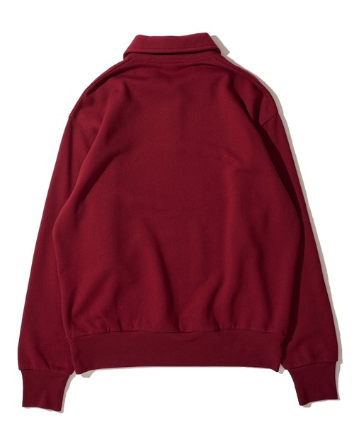 Healthknit(ヘルスニット)の「【Healthknit】Classic Sweat Half Zip L/S / 襟付きハーフジップスウェット(スウェット・メンズ・グレー/チャコールグレー/サンドベージュ/ネイビー/マルーン・MEDIUM/LARGE/X-LARGE)」の15枚目の写真