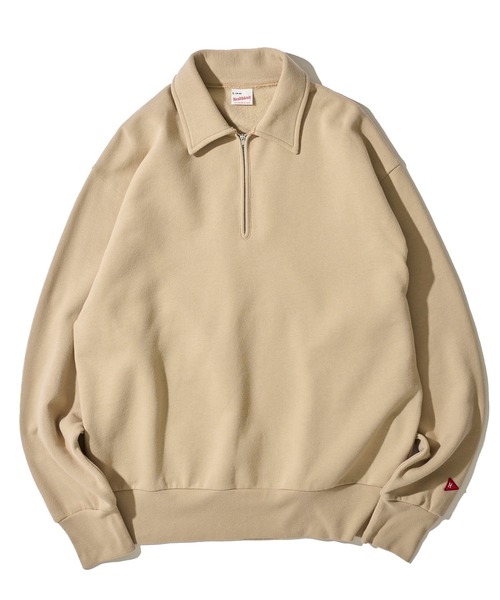 Healthknit】Classic Sweat Half Zip L/S / 襟付きハーフジップ