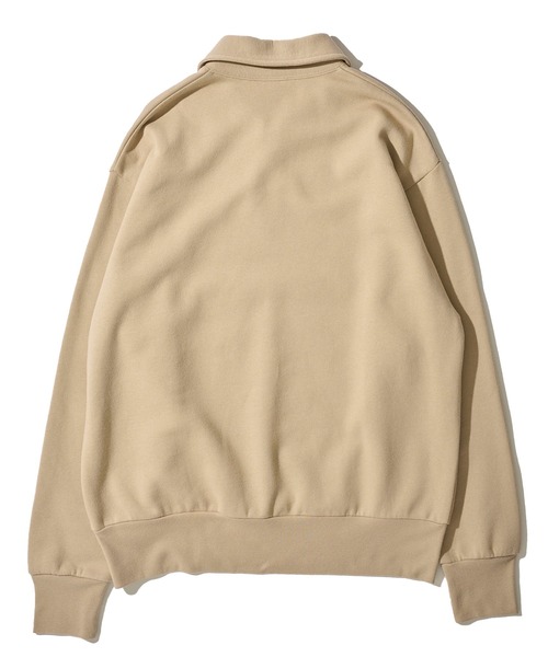 Healthknit(ヘルスニット)の「【Healthknit】Classic Sweat Half Zip L/S / 襟付きハーフジップスウェット(スウェット・メンズ・グレー/チャコールグレー/サンドベージュ/ネイビー/マルーン・MEDIUM/LARGE/X-LARGE)」の11枚目の写真