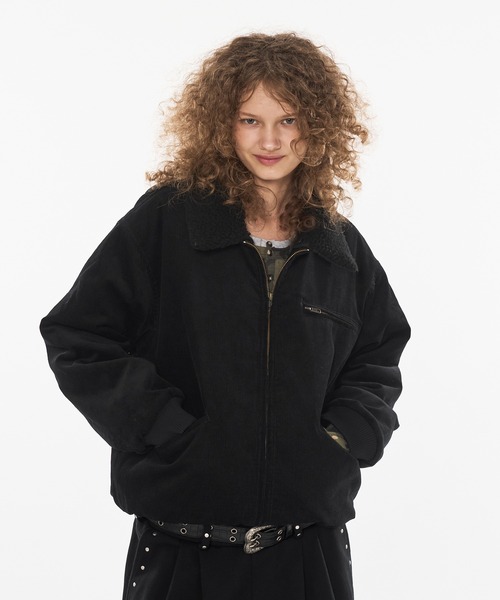 セール】DRAW CODE DOUBLE ZIP 2WAY CORDUROY BLOUSON / ドローコード