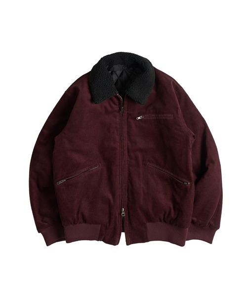 DRAW CODE DOUBLE ZIP 2WAY CORDUROY BLOUSON / ドローコードダブル