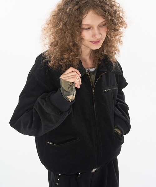 セール】DRAW CODE DOUBLE ZIP 2WAY CORDUROY BLOUSON / ドローコード