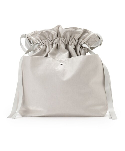 SHOO・LA・RUE(シューラルー)の「シャイニー生地巾着ショルダーバッグ(ショルダーバッグ・レディース・グレー/シルバー/ブラック/ブロンズ・00)」の13枚目の写真