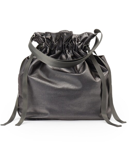 SHOO・LA・RUE(シューラルー)の「シャイニー生地巾着ショルダーバッグ(ショルダーバッグ・レディース・グレー/シルバー/ブラック/ブロンズ・00)」の18枚目の写真