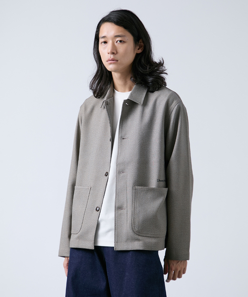 MAISON SPECIAL グレー カバーオール　シャツ セール】LANATEC(R) カバーオールシャツ（カバーオール）｜B.C STOCK