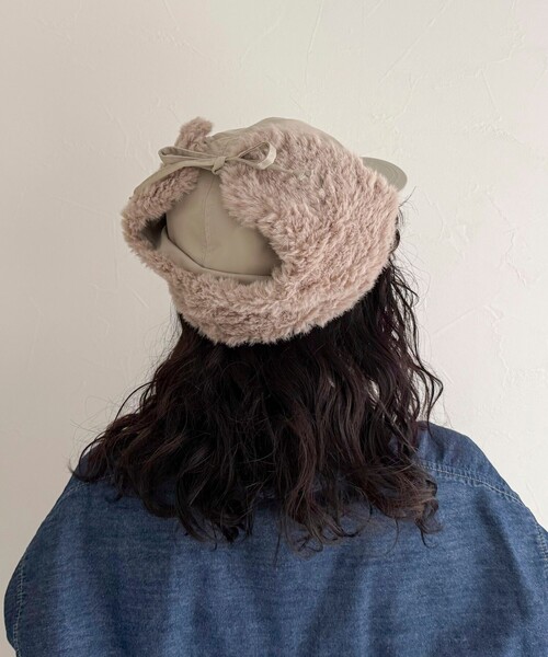 fredy emue(フレディエミュ)の「【CONTROL FREAK/コントロールフリーク】ボアイヤーカバーナイロンキャップ(キャップ・レディース・ベージュ/ブラック・FREE)」の13枚目の写真