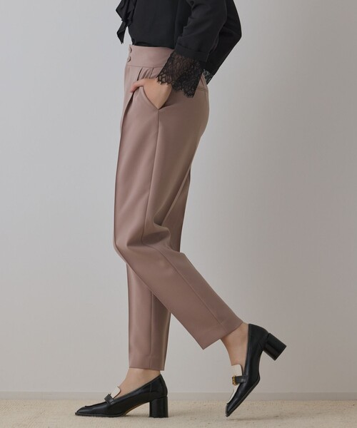 GRACE CONTINENTAL(グレースコンチネンタル)の「ハイウエストテーパードパンツ(その他パンツ・レディース・ピンク/ブラック・38/36)」の9枚目の写真