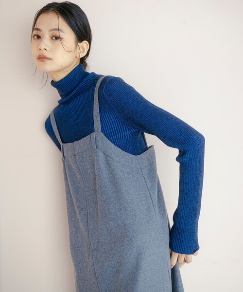 B:MING by BEAMS（ビーミングバイビームス）の「ウールライク ジャンパースカート（ジャンパースカート・レディース・ブラウン/グレー/ブラック・SMALL/MEDIUM）」の3枚目の写真