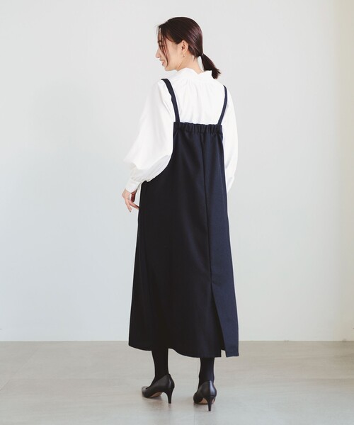 B:MING by BEAMS（ビーミングバイビームス）の「ウールライク ジャンパースカート（ジャンパースカート・レディース・ブラウン/グレー/ブラック・SMALL/MEDIUM）」の5枚目の写真