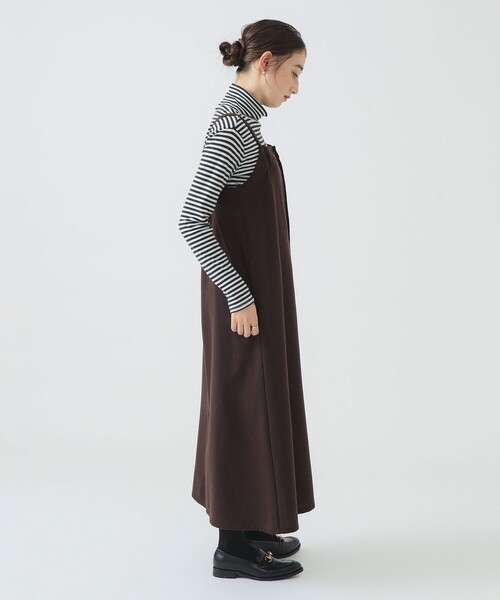 B:MING by BEAMS（ビーミングバイビームス）の「ウールライク ジャンパースカート（ジャンパースカート・レディース・ブラウン/グレー/ブラック・SMALL/MEDIUM）」の10枚目の写真