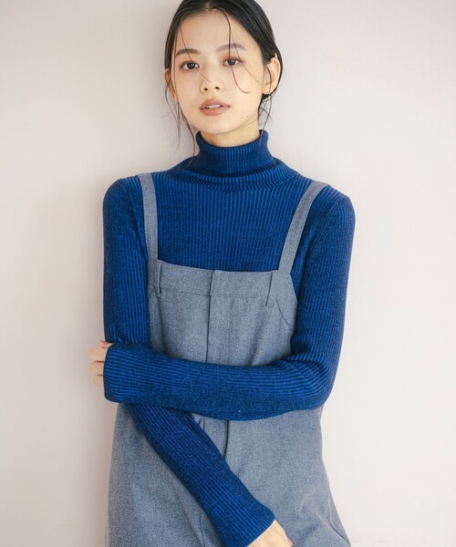 B:MING by BEAMS（ビーミングバイビームス）の「ウールライク ジャンパースカート（ジャンパースカート・レディース・ブラウン/グレー/ブラック・SMALL/MEDIUM）」の4枚目の写真