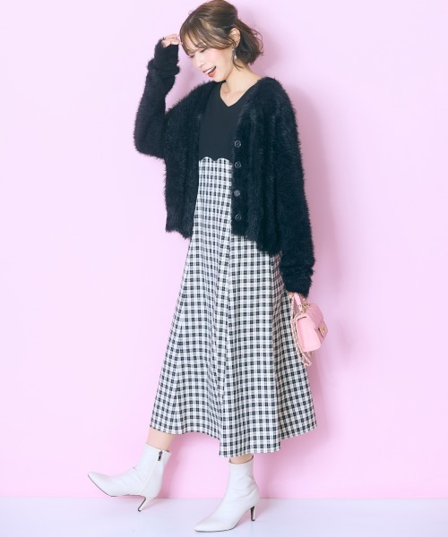 marun（マルン）の「＜大きいサイズ＞ドッキングチェックワンピース