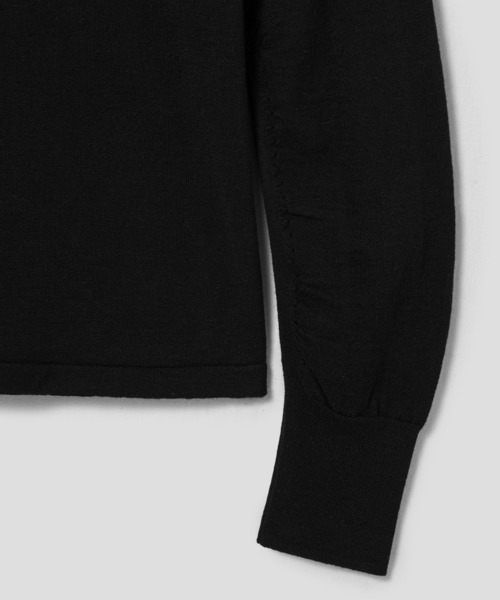 anggae（アンゲ）の「anggae/アンゲ OFF SHOULDER PULLOVER オフショルダーカシミヤニットトップス 冬服（ニット/セーター・レディース・ブラック/アイボリー・S/M）」の20枚目の写真