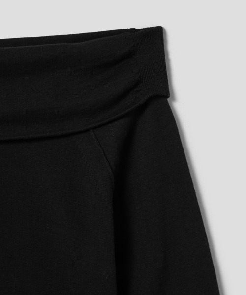 anggae（アンゲ）の「anggae/アンゲ OFF SHOULDER PULLOVER オフショルダーカシミヤニットトップス 冬服（ニット/セーター・レディース・ブラック/アイボリー・S/M）」の9枚目の写真