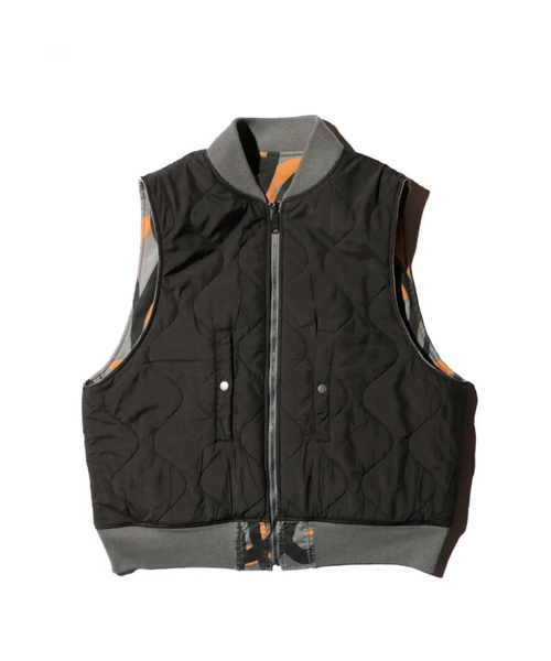 made in standard (メイドインスタンダード)の「【MADE IN STANDARD】PRINTED MA-1 VEST REVERSIBLE/リバーシブル【WEB限定】(ブルゾン・メンズ・ブラック/グレー・L/M)」の8枚目の写真