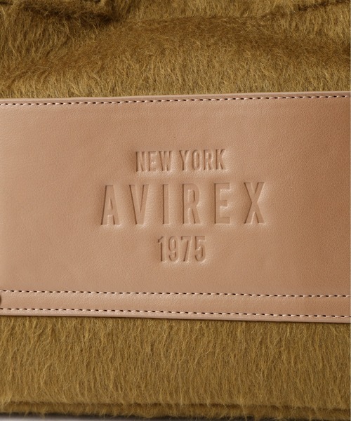 AVIREX(アヴィレックス)の「《直営店限定》SHAGGY BAG(トートバッグ・レディース・マスタード/ブラック・F)」の15枚目の写真