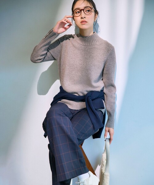 UNFILO(アンフィーロ)の「【ウエストゴム/14サイズ展開】beauty warm pants ワイド(その他パンツ・レディース・ブラック系1/ネイビー系1/ライトグレー系/ホワイト系/グレー系/ライトグリーン系/ブラック系・X-LARGE/XXXL/XX-LARGE)」の9枚目の写真
