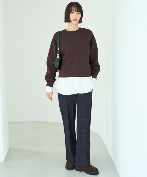 UNFILO(アンフィーロ)の「【ウエストゴム/14サイズ展開】beauty warm pants ワイド(その他パンツ・レディース・ブラック系1/ネイビー系1/ライトグレー系/ホワイト系/グレー系/ライトグリーン系/ブラック系・X-LARGE/XXXL/XX-LARGE)」の10枚目の写真