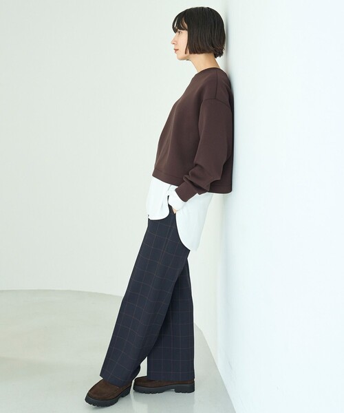 UNFILO(アンフィーロ)の「【ウエストゴム/14サイズ展開】beauty warm pants ワイド(その他パンツ・レディース・ブラック系1/ネイビー系1/ライトグレー系/ホワイト系/グレー系/ライトグリーン系/ブラック系・X-LARGE/XXXL/XX-LARGE)」の11枚目の写真