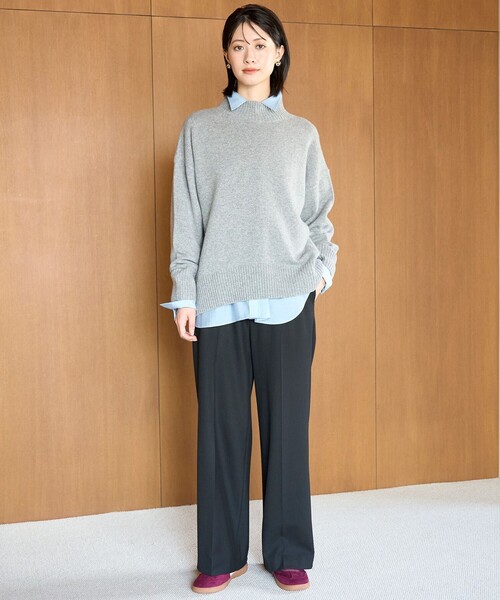 UNFILO(アンフィーロ)の「【ウエストゴム/14サイズ展開】beauty warm pants ワイド(その他パンツ・レディース・ブラック系1/ネイビー系1/ライトグレー系/ホワイト系/グレー系/ライトグリーン系/ブラック系・X-LARGE/XXXL/XX-LARGE)」の13枚目の写真