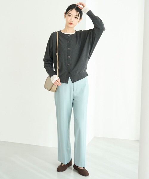 UNFILO(アンフィーロ)の「【ウエストゴム/14サイズ展開】beauty warm pants ワイド(その他パンツ・レディース・ブラック系1/ネイビー系1/ライトグレー系/ホワイト系/グレー系/ライトグリーン系/ブラック系・X-LARGE/XXXL/XX-LARGE)」の16枚目の写真