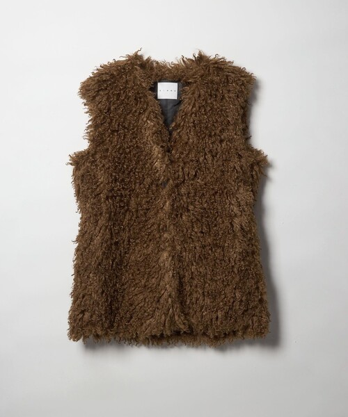 新品　タグありCINOH　チノ　ボアジレ　ベスト CINOH＞ロング ボア ベスト（ベスト）｜CINOH（チノ）のファッション