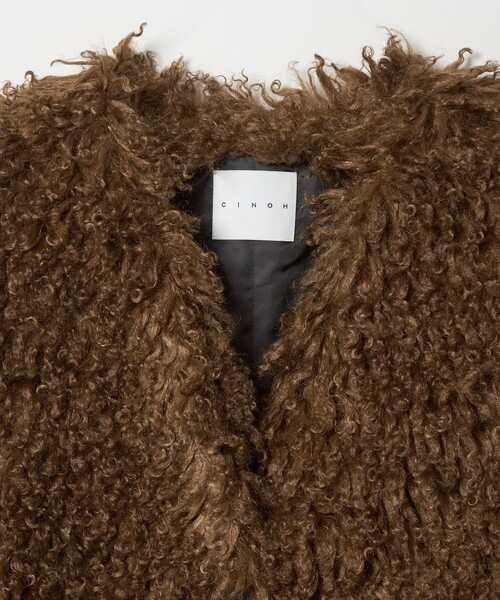 CINOH＞ロング ボア ベスト（ベスト）｜CINOH（チノ）のファッション