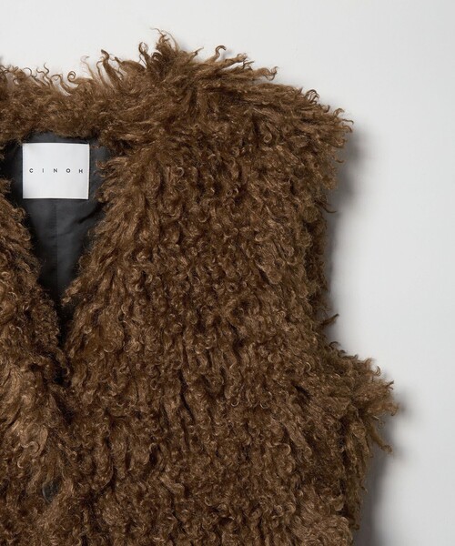 CINOH＞ロング ボア ベスト（ベスト）｜CINOH（チノ）のファッション