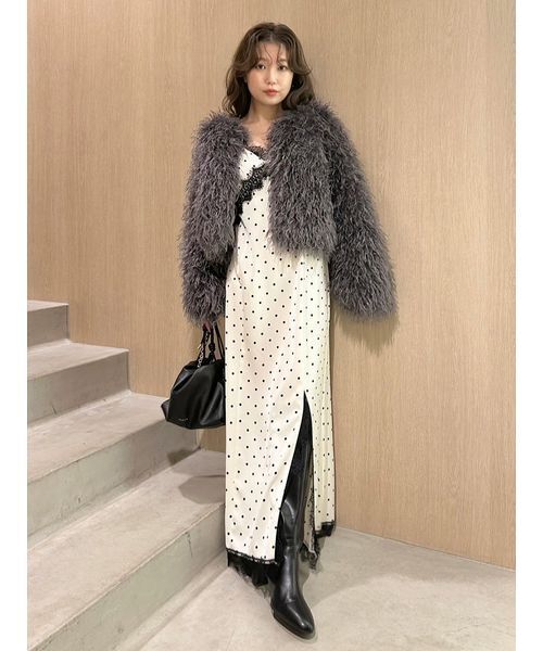 FRAY I.D（フレイアイディー）の「ECOPELショートファーコート