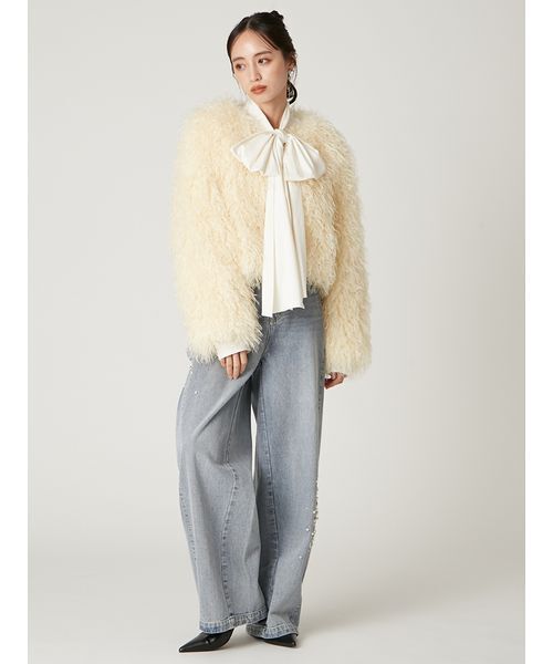 ECOPELショートファーコート（ブルゾン）｜FRAY I.D（フレイアイディー