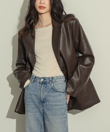 NEUNA(ヌナ)のオーバーサイズレザージャケット(テーラードジャケット)