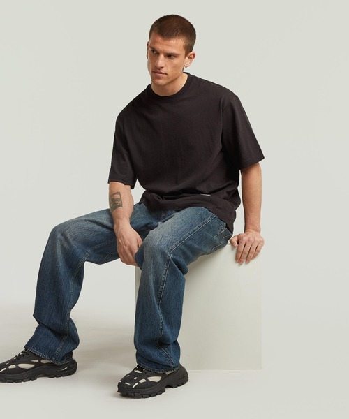 G-STAR(ジースター)の「BEND 3D LOOSE CHINO 2.0 JEANS/立体裁断ワイドルーズテーパードジーンズ(デニムパンツ・メンズ・インディゴブルー・36/32/28/30/33/30/34/30/29/30/30/30/31/30/32/30)」の3枚目の写真