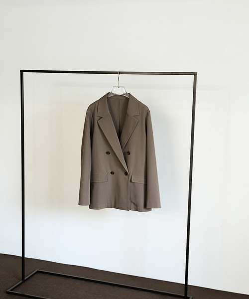 select MOCA Et(セレクトモカエト)の「【Et】Double Button Tailored Jacket(テーラードジャケット・レディース・チャコールグレー/ブラウン・FREE)」の22枚目の写真